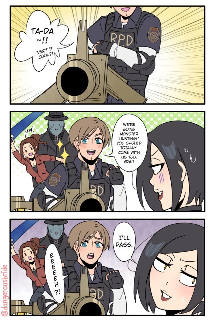 Resident Evil Porn: Leon's weapon