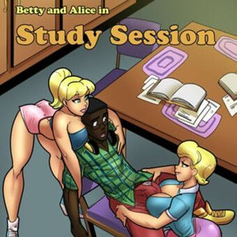 Betty and Alice: a nerd with a big cock